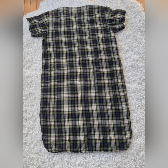 Vintage L.L.Bean Plaid Flannel Nightshirt M Cottagecore Grandmacore Heritage - Picture 13 of 15